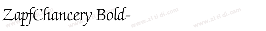ZapfChancery Bold字体转换